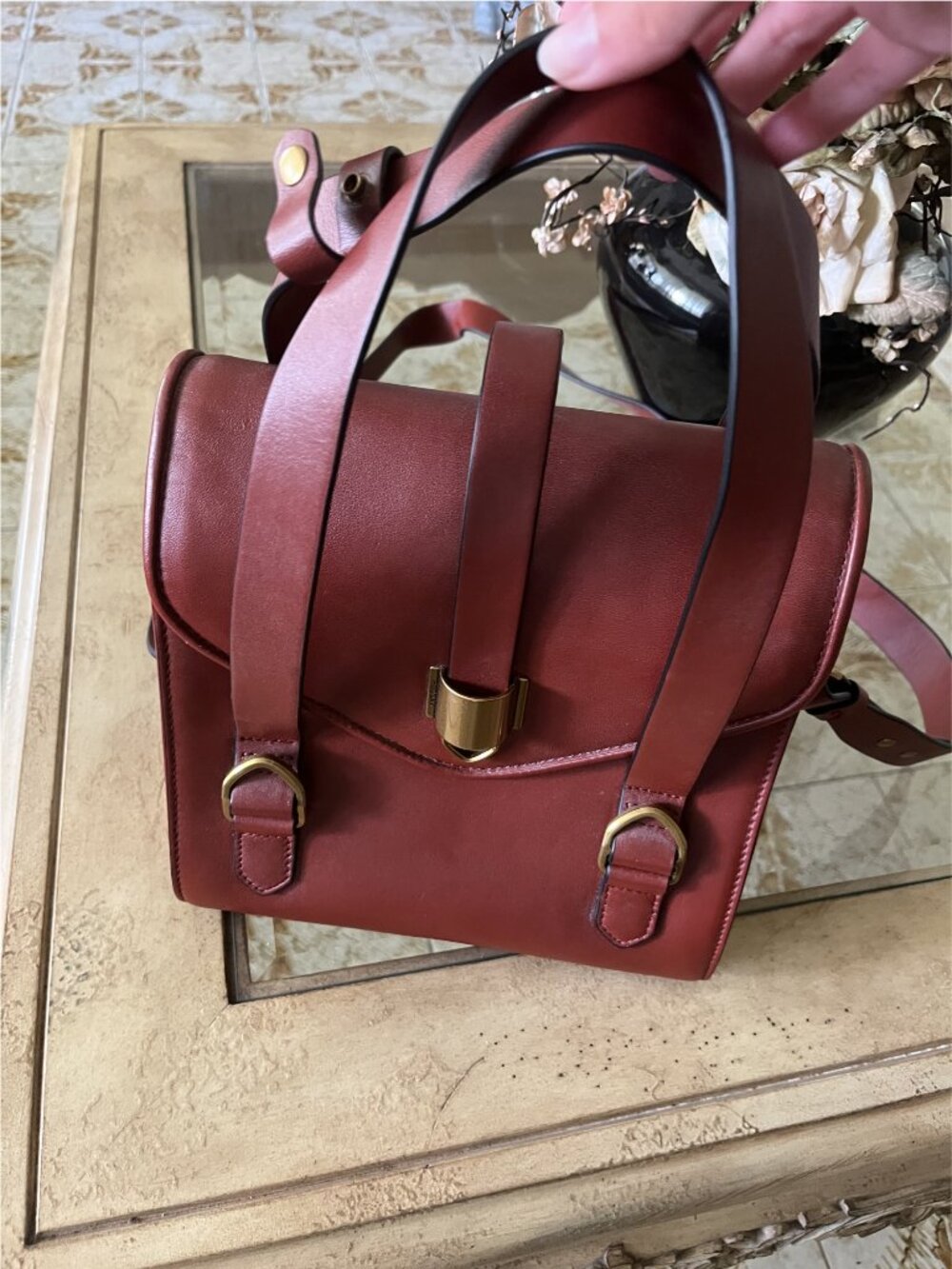 RUDSAK Purse/Bag Red Leather - Picture 2 of 2